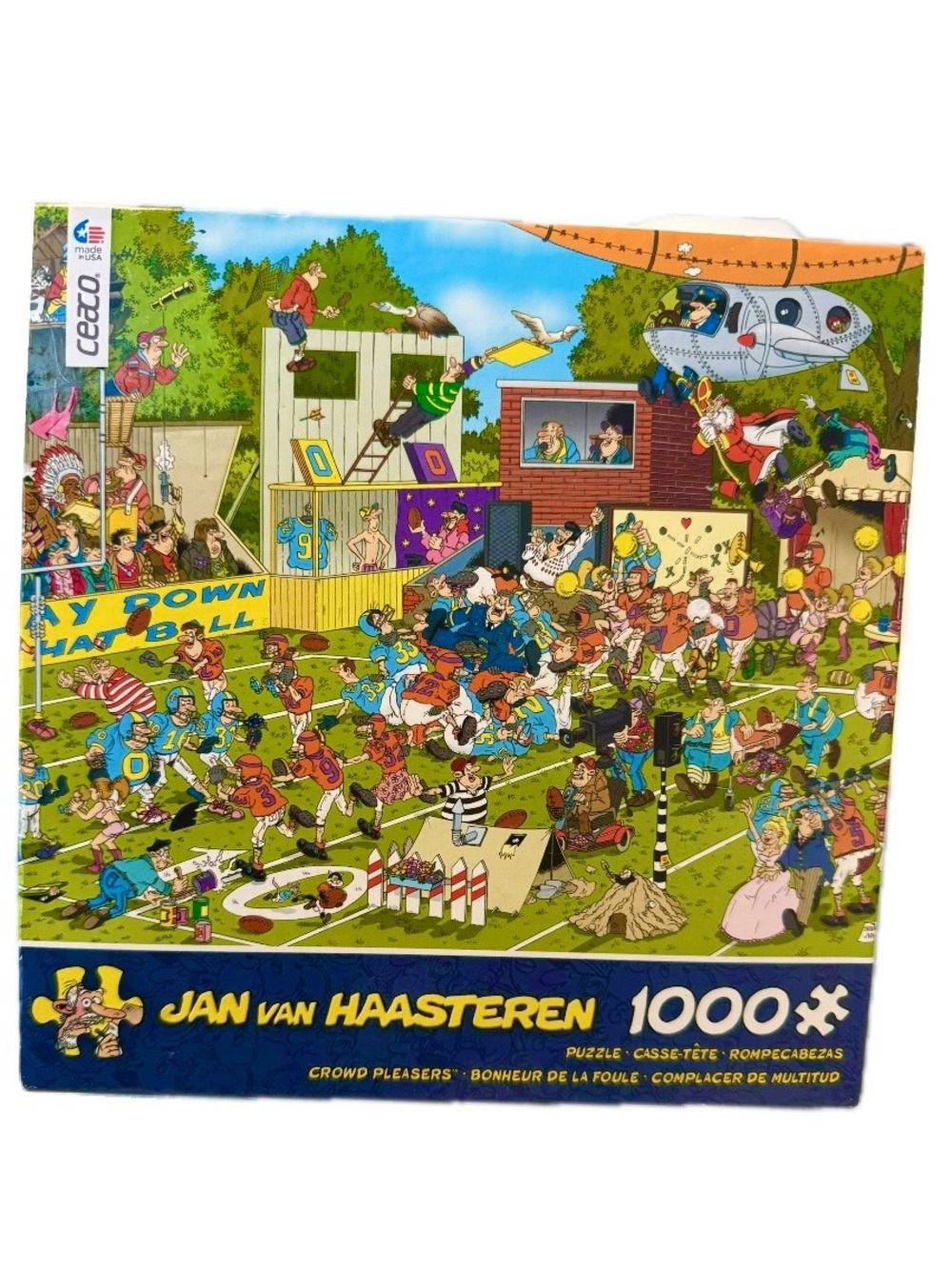 Jan van Haasteren "Chaos on the Field" 1000 Pc Jigsaw Puzzle Ceaco